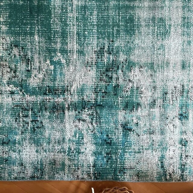 75×157 ターコイズブルーグリーン オーバーダイ トルコヴィンテージ