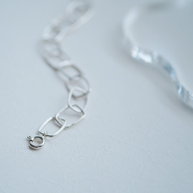 スクエア チェーン ブレスレット シルバー925 | iichi 日々の暮らしを