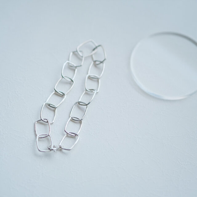 スクエア チェーン ブレスレット シルバー925 | iichi 日々の暮らしを