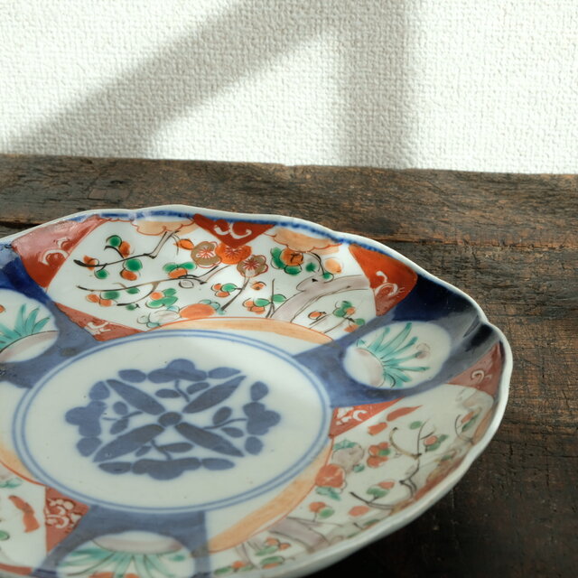 日露戦争 記念金属皿 明治時代 骨董 輪花縁皿 日露戦歴 当時物 日露