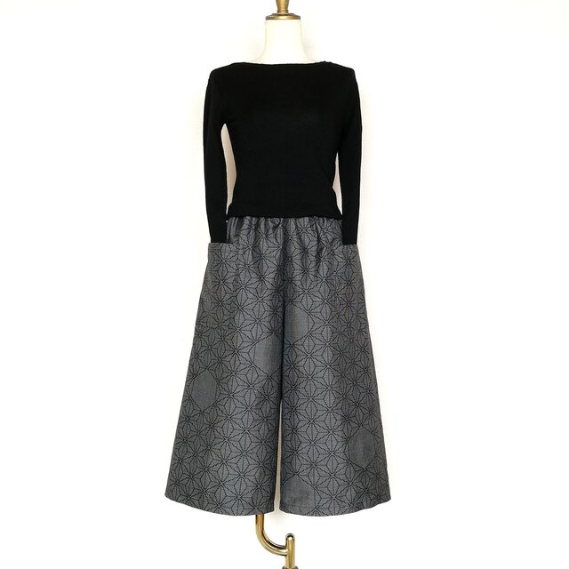 大島紬リメイク＊ガウチョパンツ | iichi 日々の暮らしを心地よくする