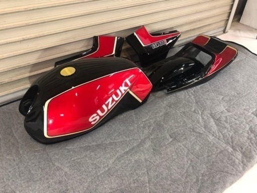 塗装後未使用 gsx400e 刀 ゴキ 外装セット gsx250e タンク サイド