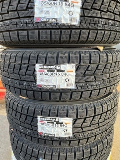 185/60R15ヨコハマタイヤiceGUARD iG60スタッドレスタイヤ、アルミ