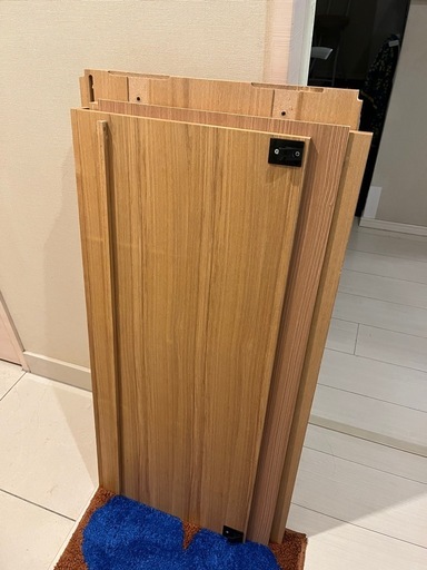 無印スチールユニットシェルフ棚板3セット（1つは引き出して開ける