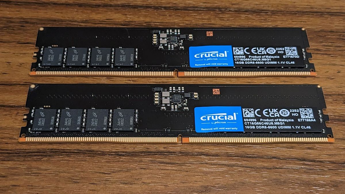 未開封新品レシート付 Crucial DDR5 5600 16GB×2 32GB Crucial 32GB