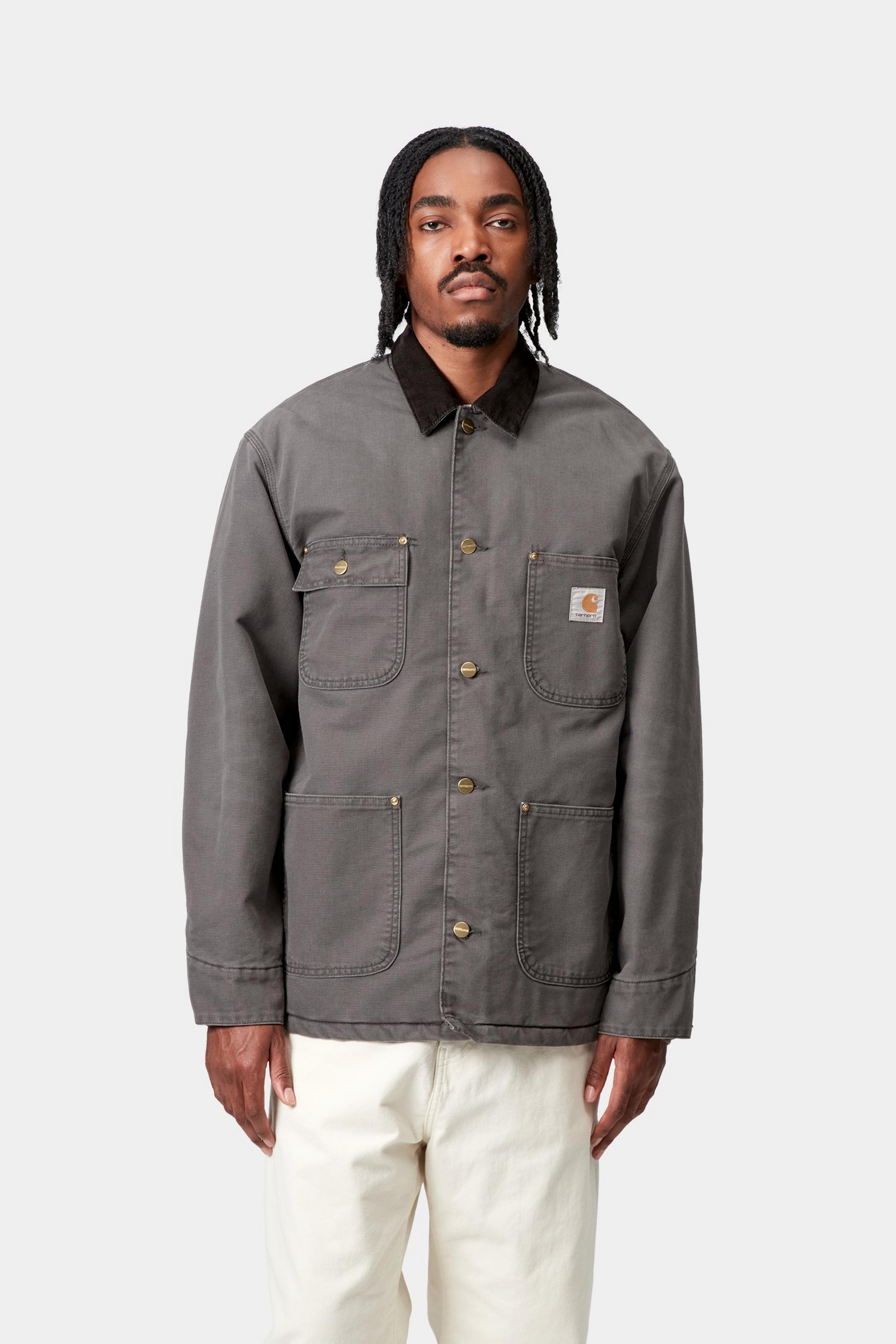 Carhartt WIP OG Chore Coat, Graphite / Black | Official Online Store