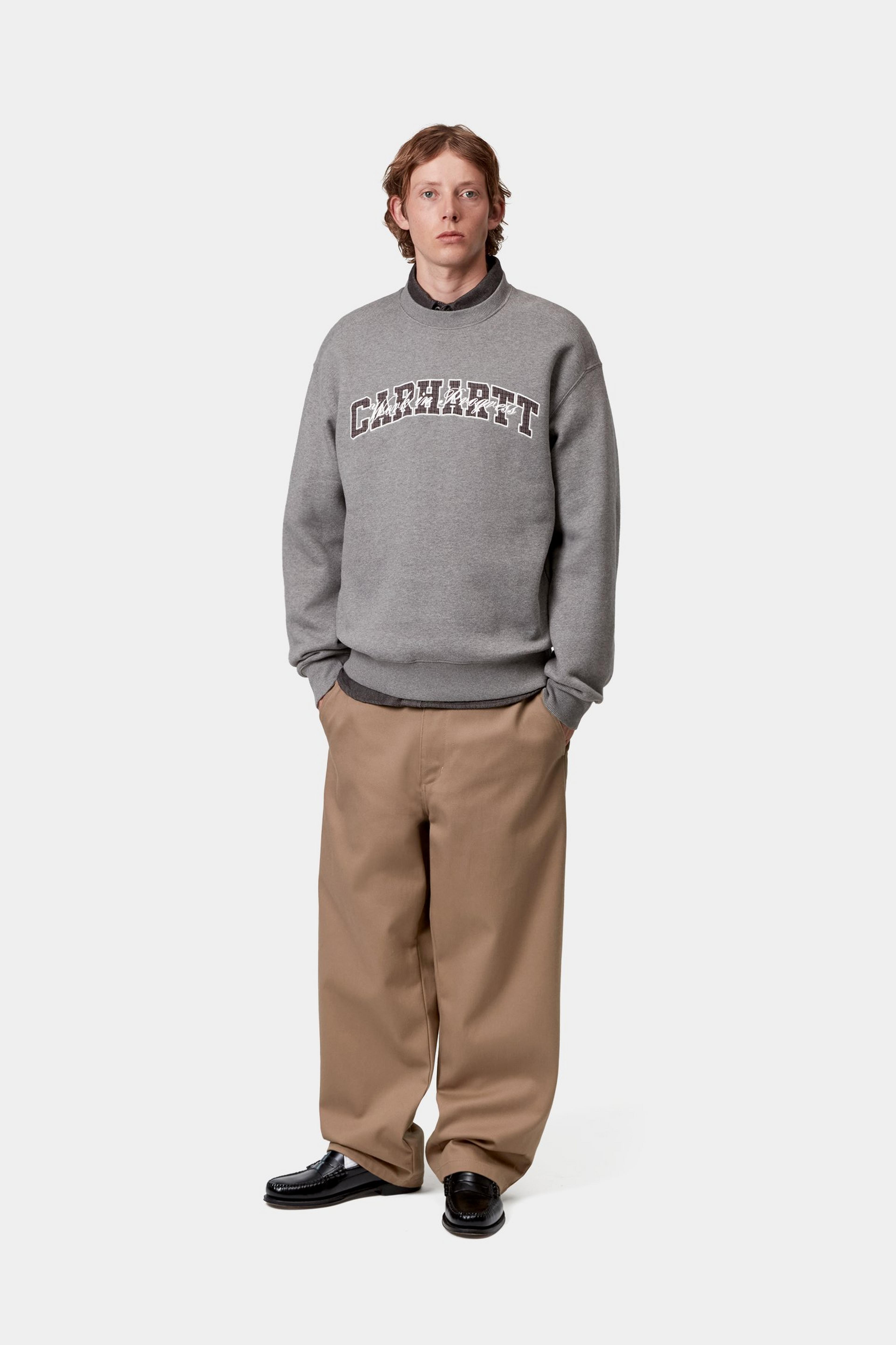 Carhartt WIP Big School Sweatshirt, Dark Grey Heather | Official