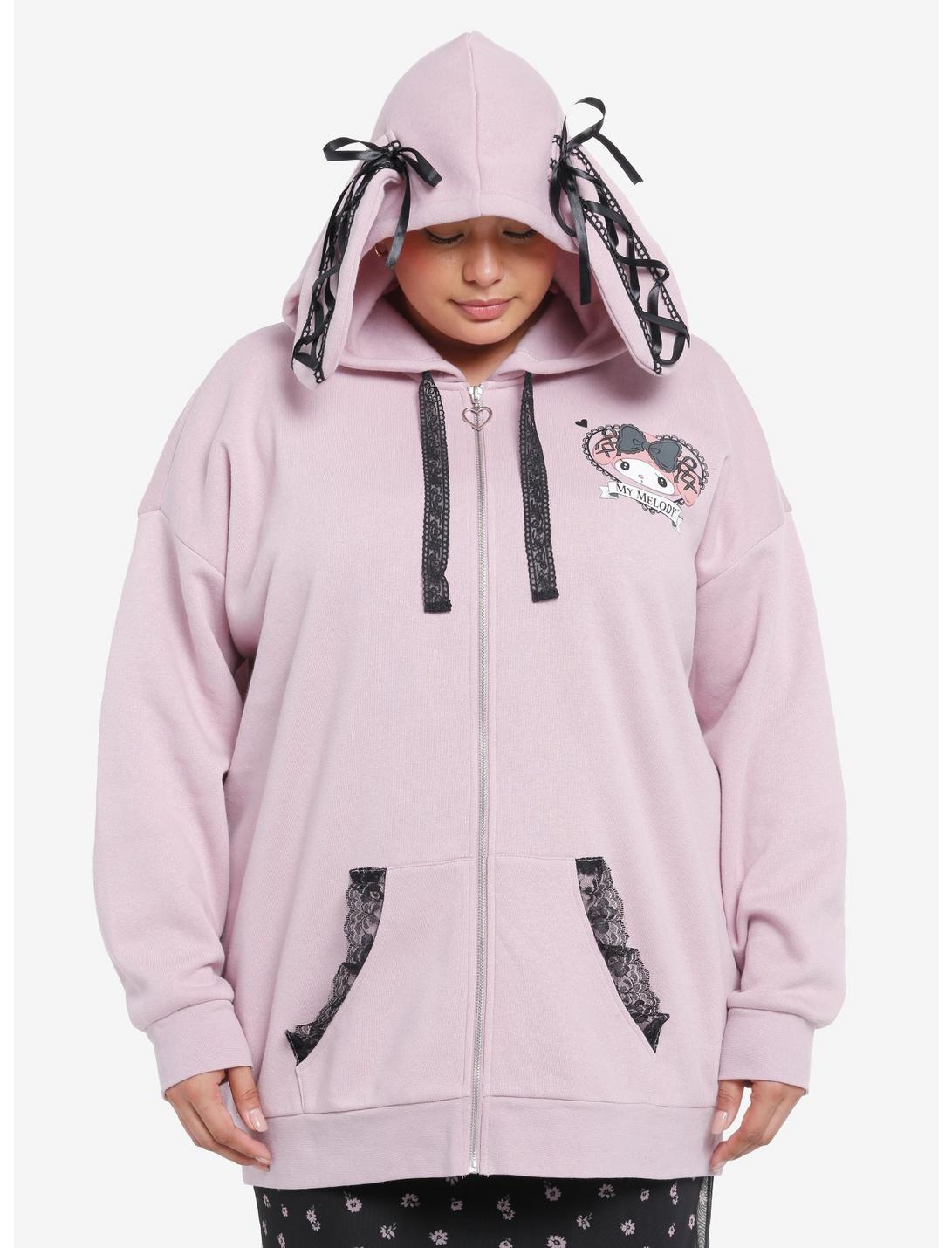 My Melody Lolita Lace 3D Ear Hoodie Plus Size | Her Universe