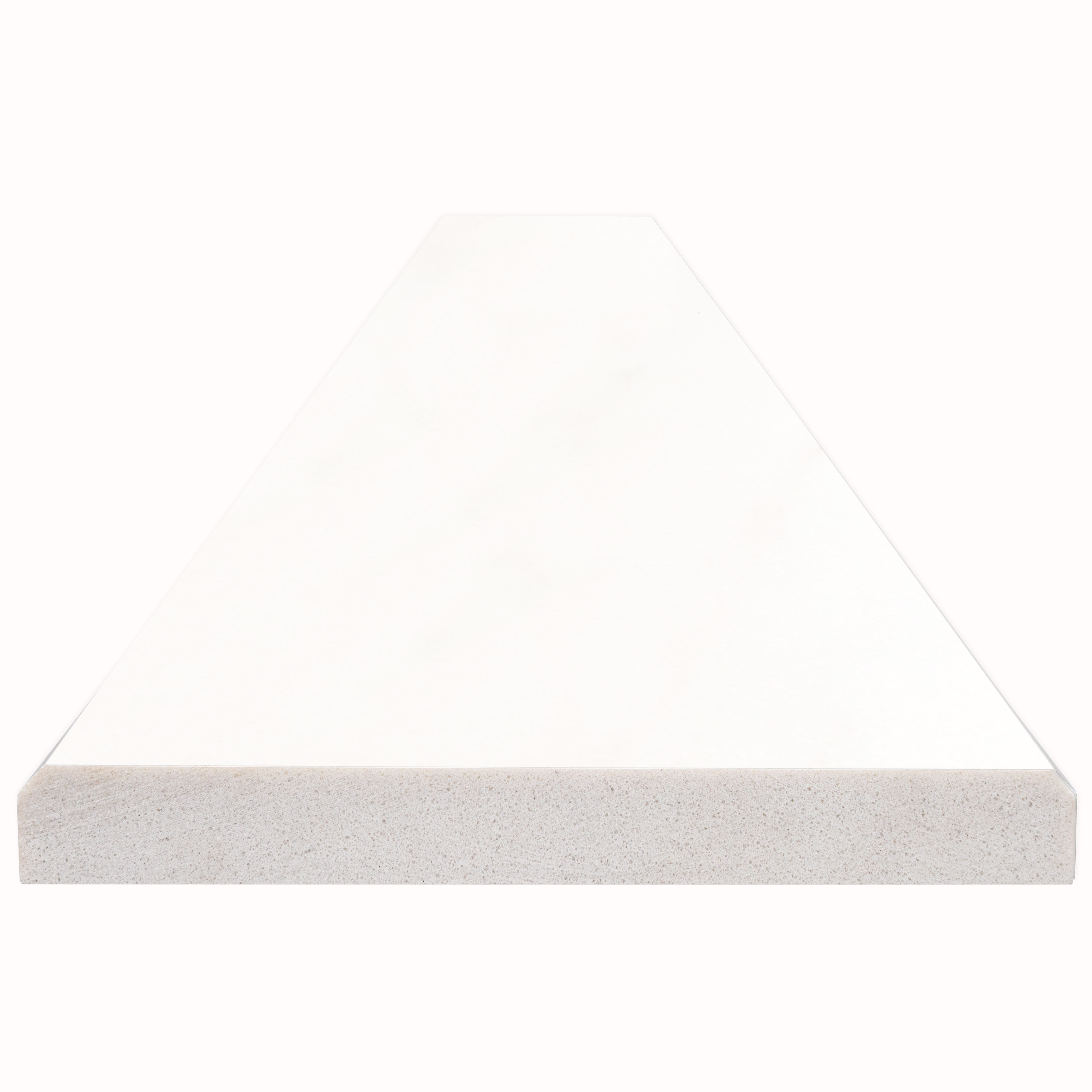 4x36 Double Beveled Bright White Threshold | MSI Surfaces