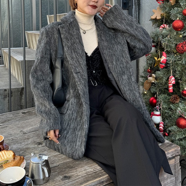 モヘアウールジャケット | ファッション通販サイト NUGU