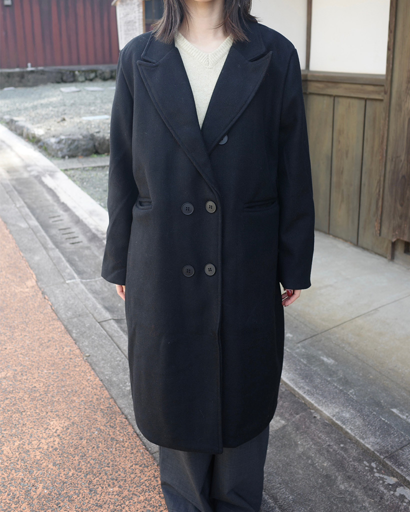 クラシックダブルボタンロングコート | ファッション通販サイト NUGU