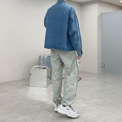 スタンドカラーポケットデニムジャケット | ファッション通販サイト NUGU