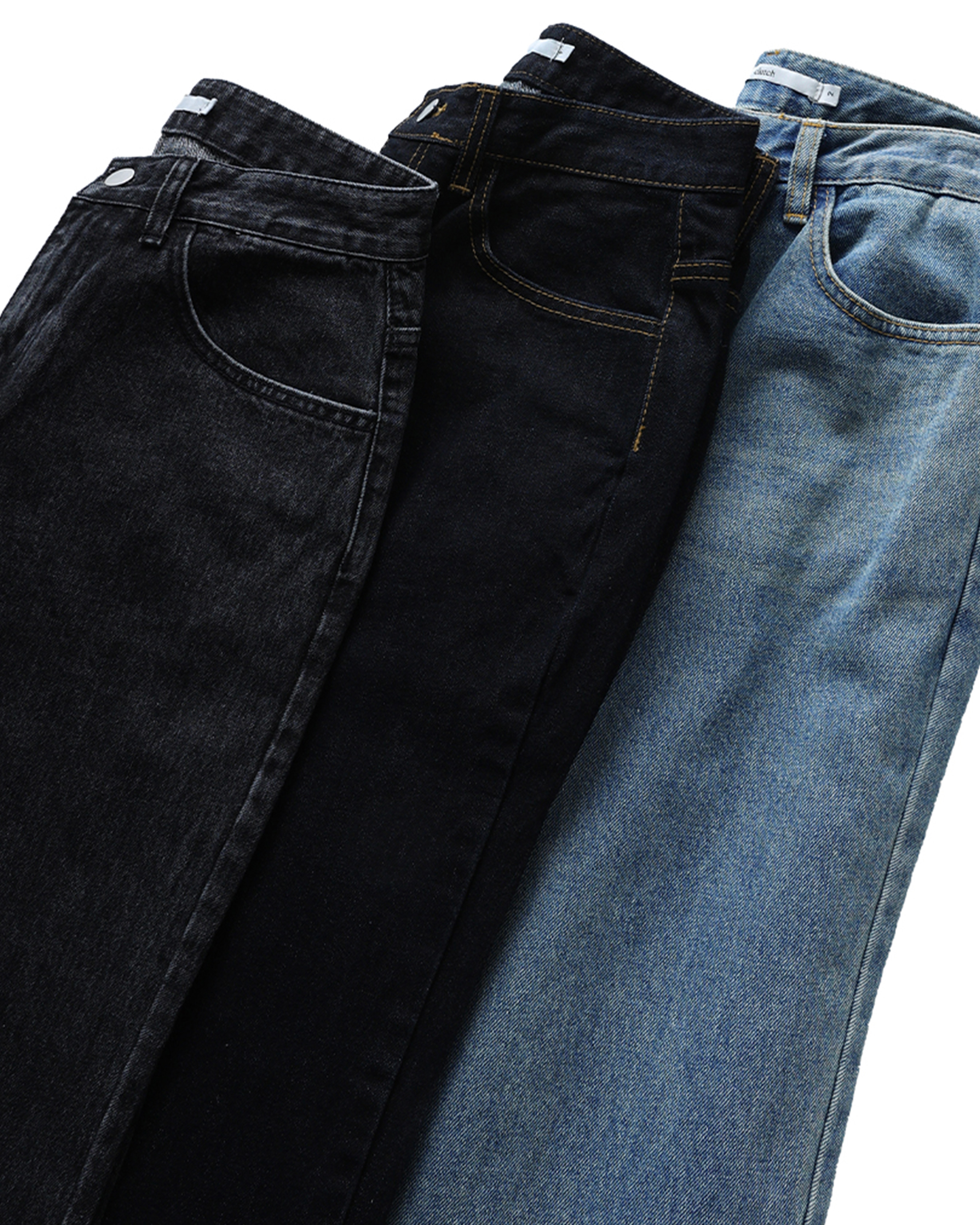 ORIGINAL) フレアラインブラックデニム | ファッション通販サイト NUGU