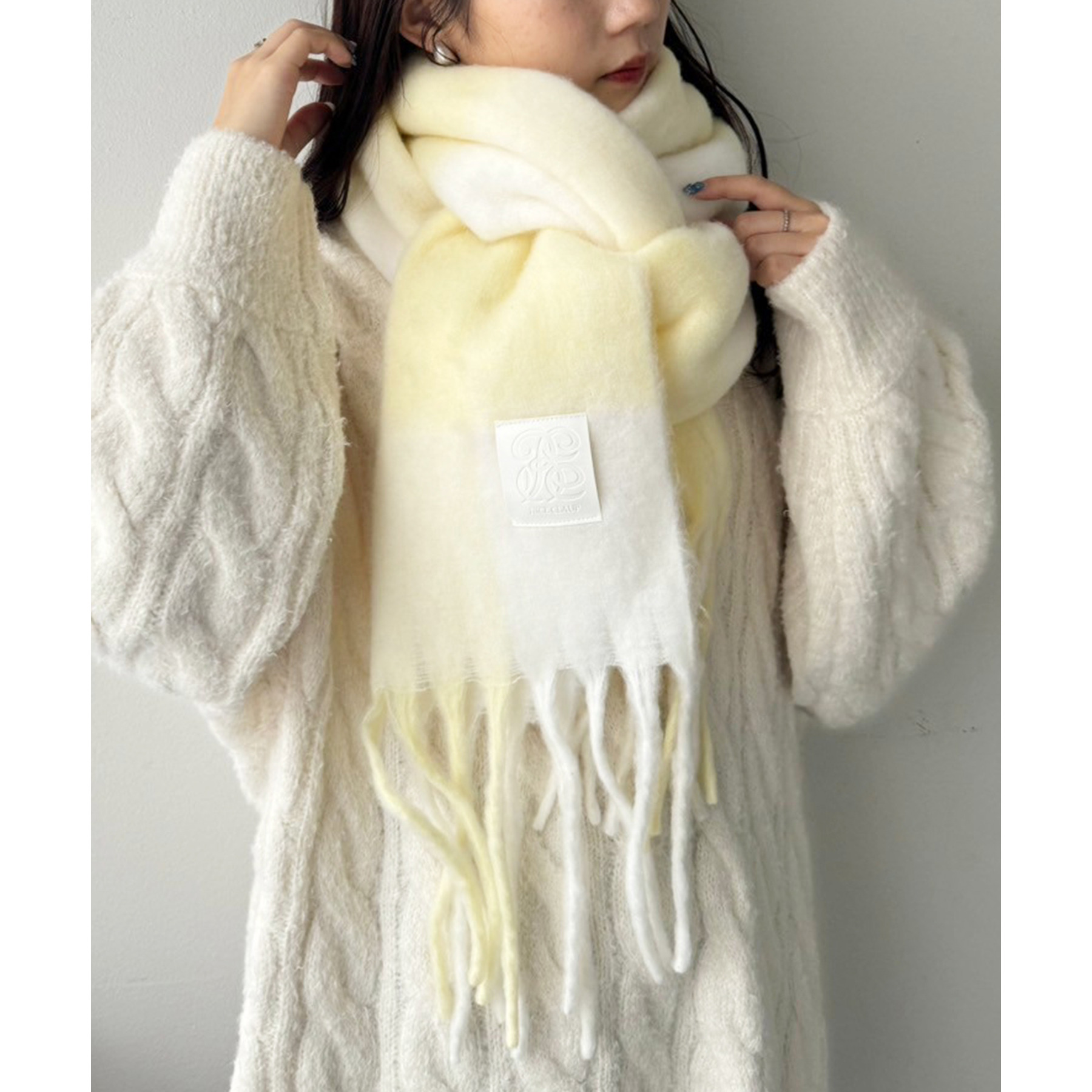 極希少・80's】45rpm ヴィンテージ・ウールマフラー（初期車刺繍タグ