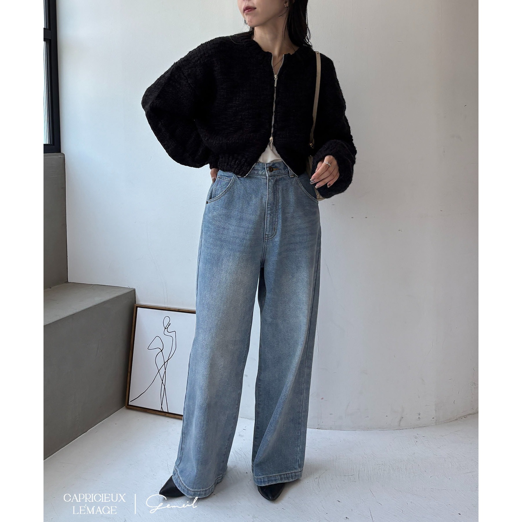 LE'MAGE×gemeilコラボ】スラブジップカーディガン | ファッション通販