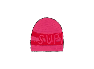 Supreme Crochet Logo Beanie 