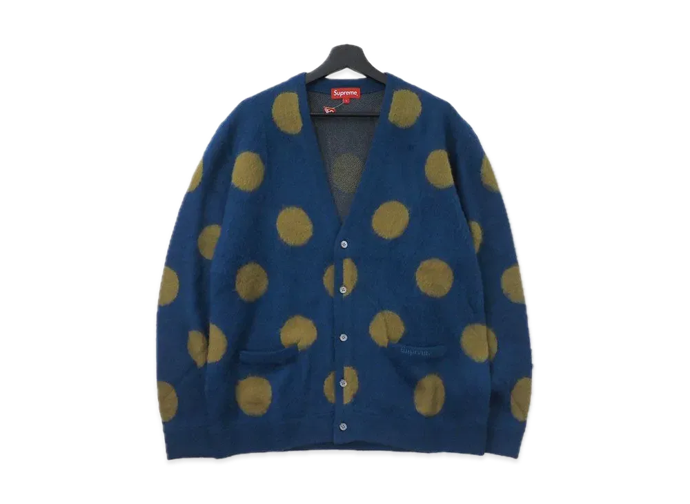 Supreme Brushed Polka Dot Cardigan 