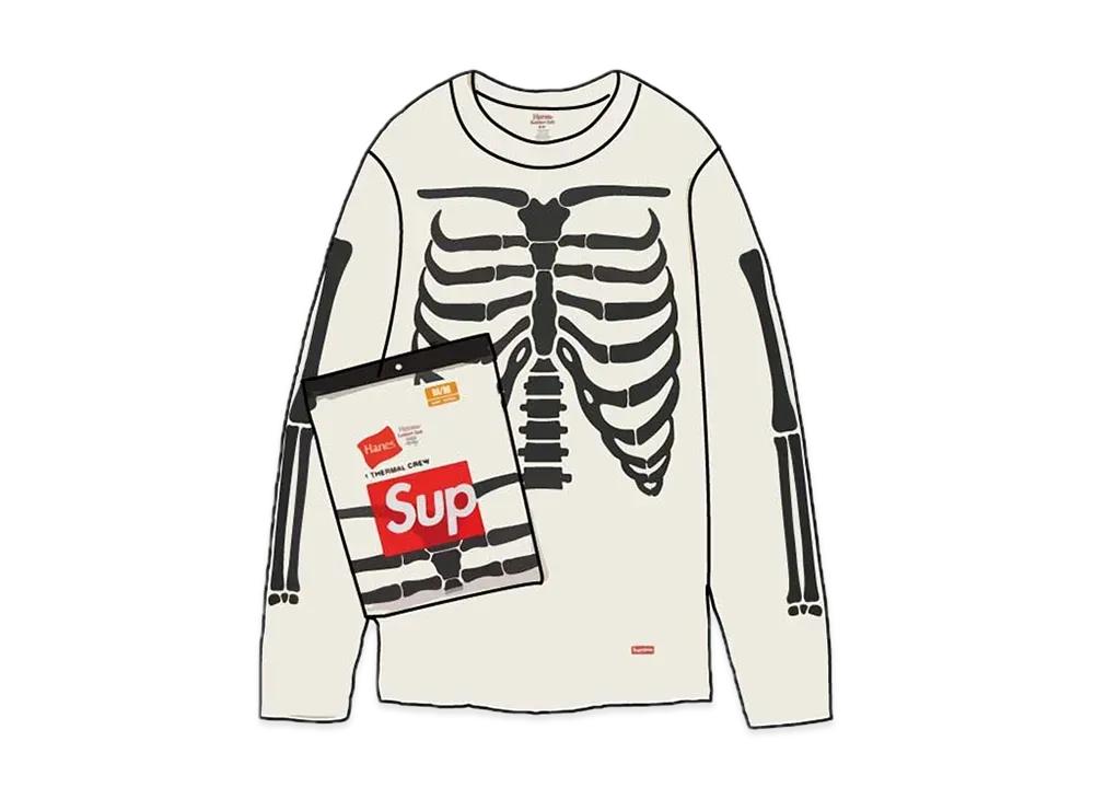 Supreme x Hanes Bones Thermal Crew (1 Pack) 