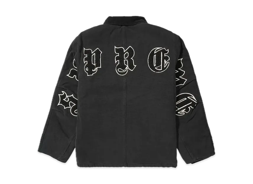 Supreme Old English Canvas Work Jacket 