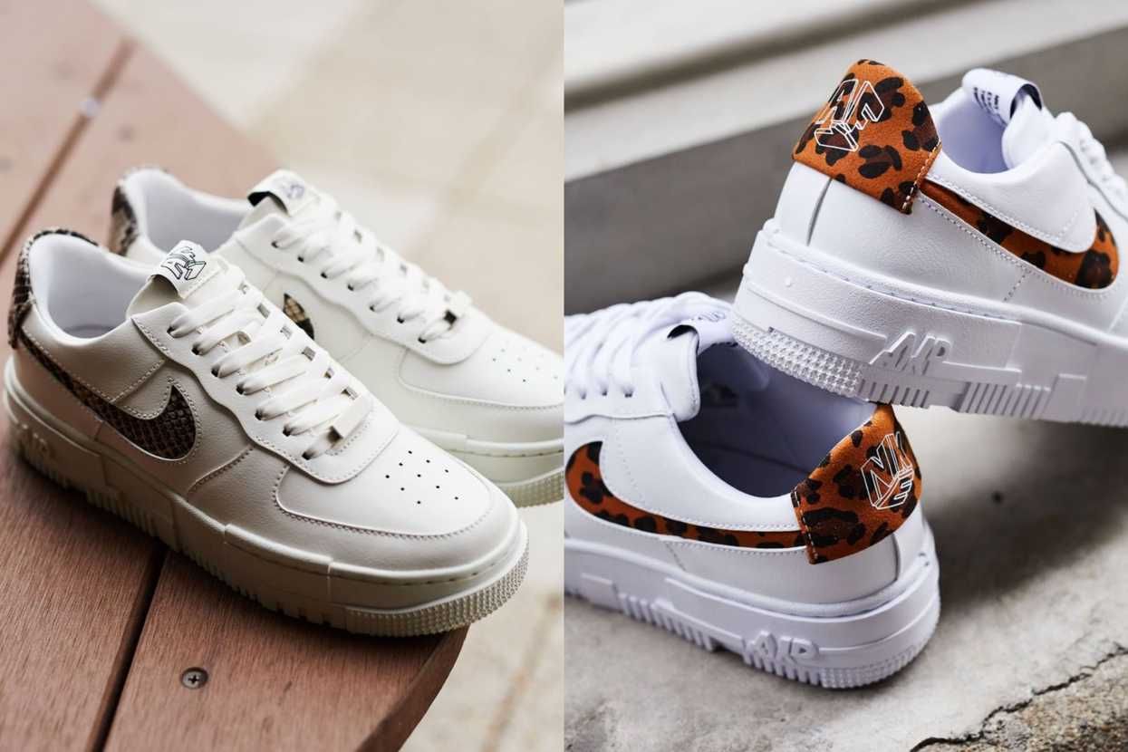 スニダンで購入可】NIKE WMNS AIR FORCE 1 PIXEL SE 2TYPE 抽選/定価