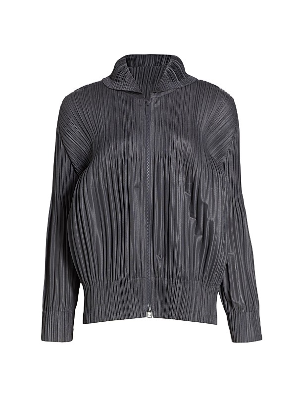 Pleats Please Issey Miyake Fluffy Basics Zip Jacket | Saks Fifth