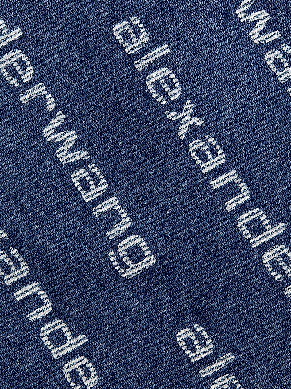 Alexander Wang Bite Logo Denim Shorts | Saks Fifth Avenue