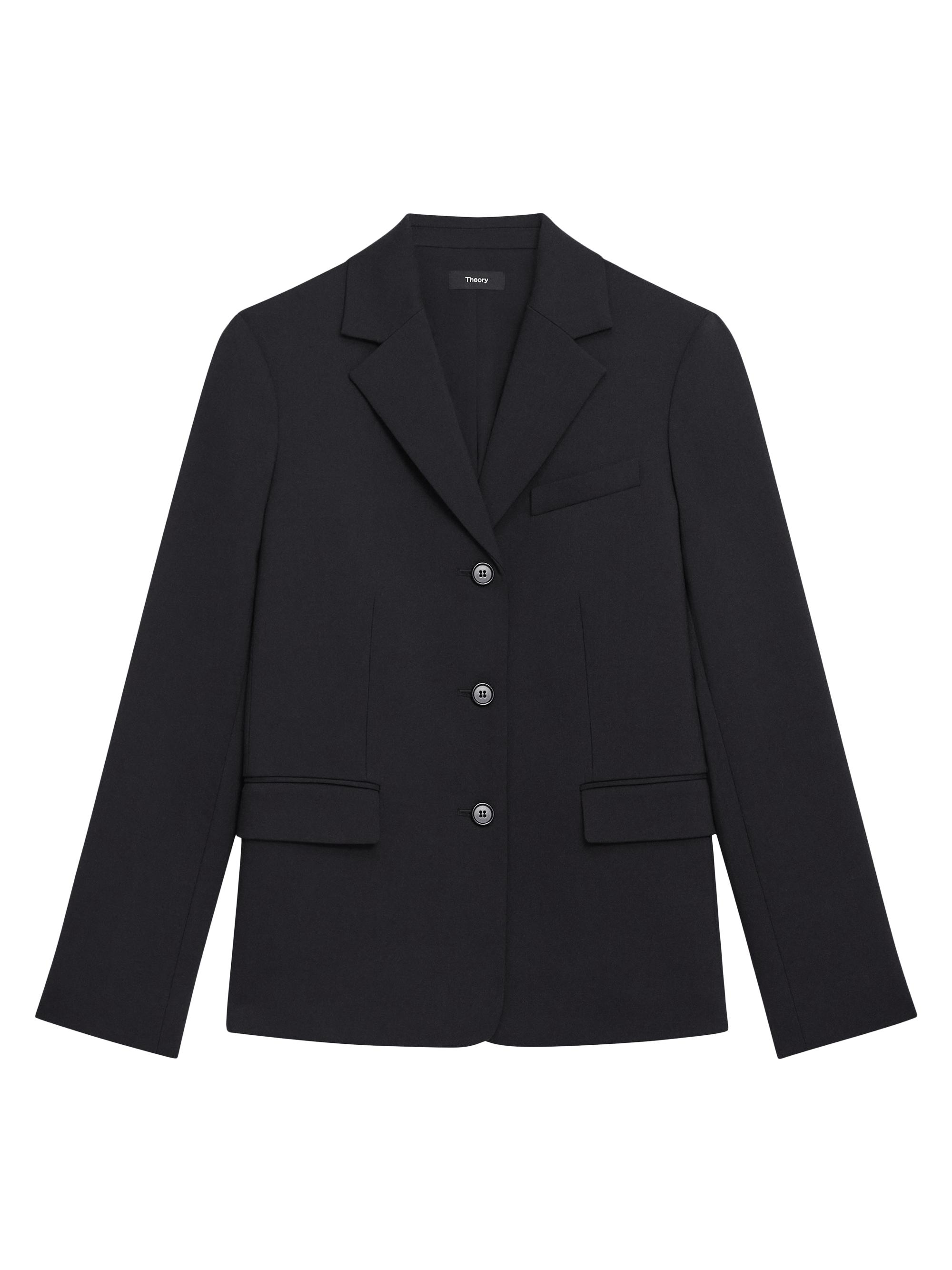 Theory Wool-Cashmere Open-Front Blazer | Saks Fifth Avenue