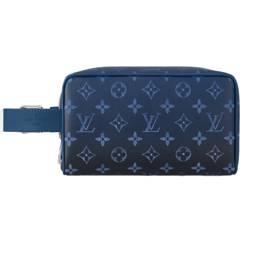 Louis Vuitton Men's Monogram Zip Luxury Bag in Navy - E-SEVEN STORE