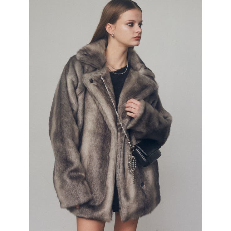 ミディフェイクファーコート[品番：MKSW0061631]｜EMODA（エモダ）の