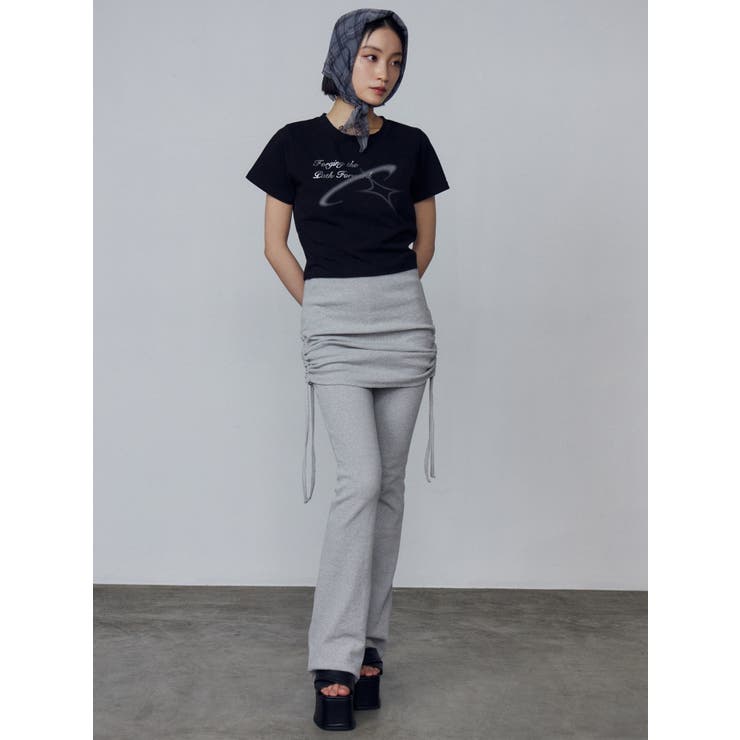 レイヤースカートフィットフレアパンツ[品番：MKSW0063847]｜EMODA