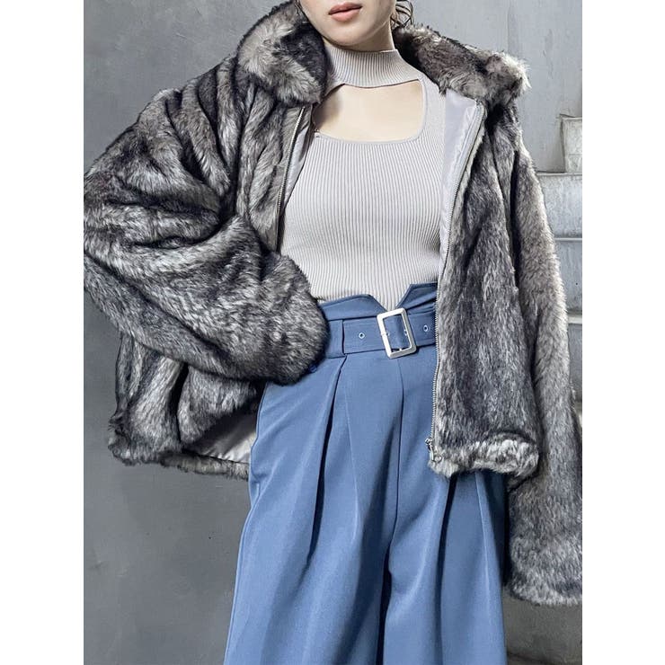 フェイクファーブルゾン[品番：MKSW0054577]｜MURUA（ムルーア）の