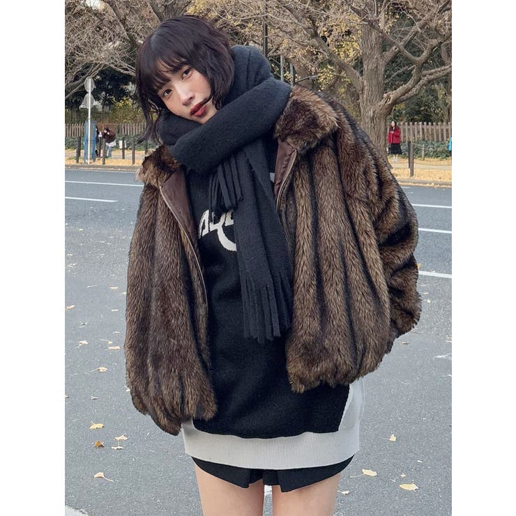 フェイクファーブルゾン[品番：MKSW0061590]｜MURUA（ムルーア）の