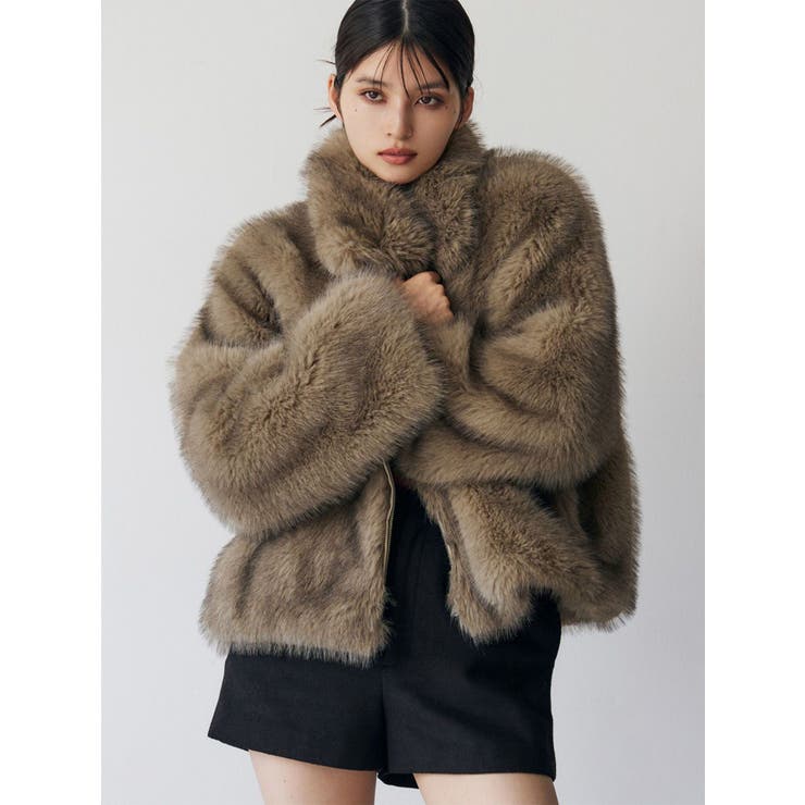 MIXフェイクファーブルゾン[品番：MKSW0066711]｜MURUA（ムルーア）の