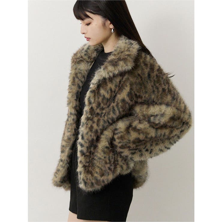 レオパードフェイクファーコート[品番：MKSW0067542]｜MURUA（ムルーア