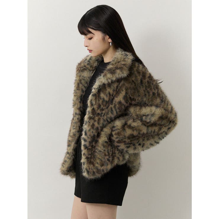 レオパードフェイクファーコート[品番：MKSW0067542]｜MURUA（ムルーア