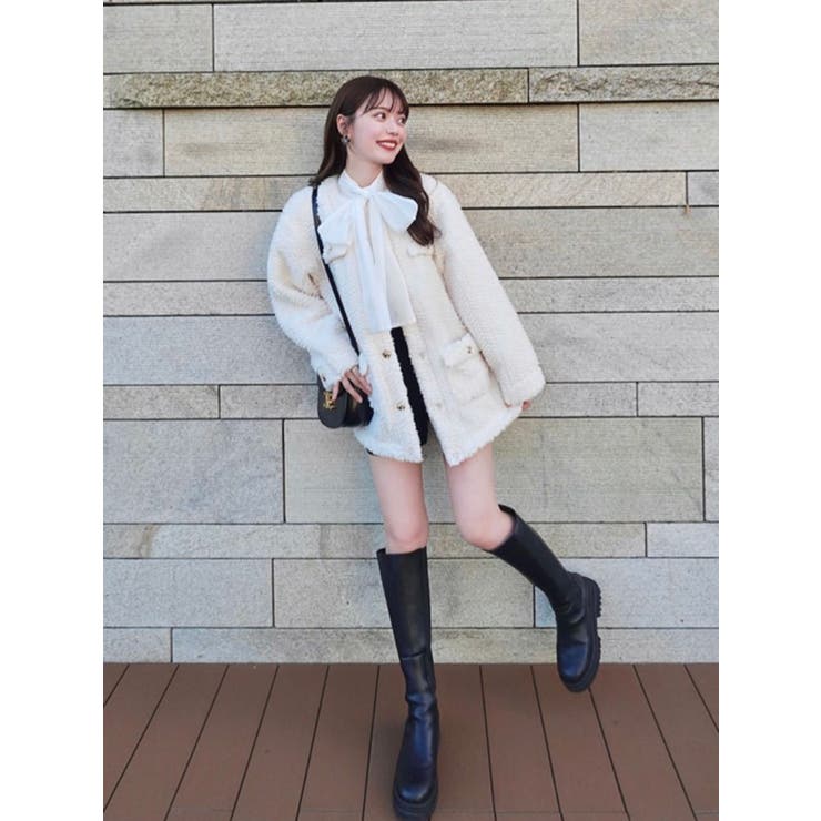 ボアフレンチブルゾン[品番：MKSW0059822]｜dazzlin（ダズリン）の