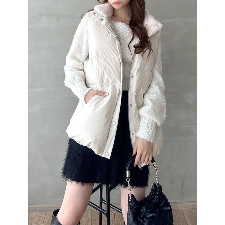 ネックファーダウンベスト[品番：MKSW0060702]｜RESEXXY（リゼクシー