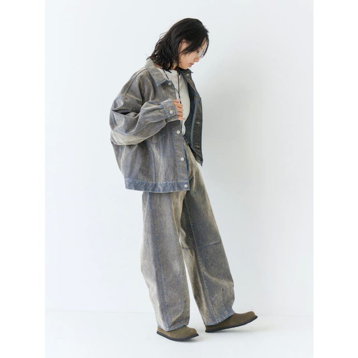 フロッキー起毛デニムジャケット[品番：MKSW0065204]｜Ungrid（アン