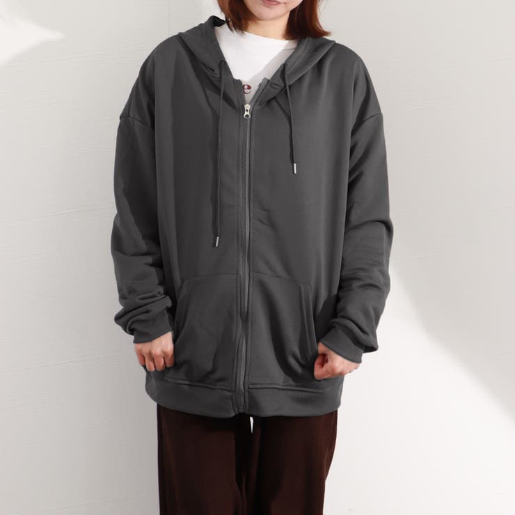 ジップパーカー レディース スウェット[品番：AGCW0003740]｜SUNSHINE