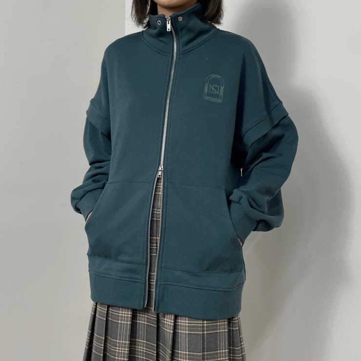 スタンドカラージップアップスウェット[品番：NICW0005440]｜NICOLE