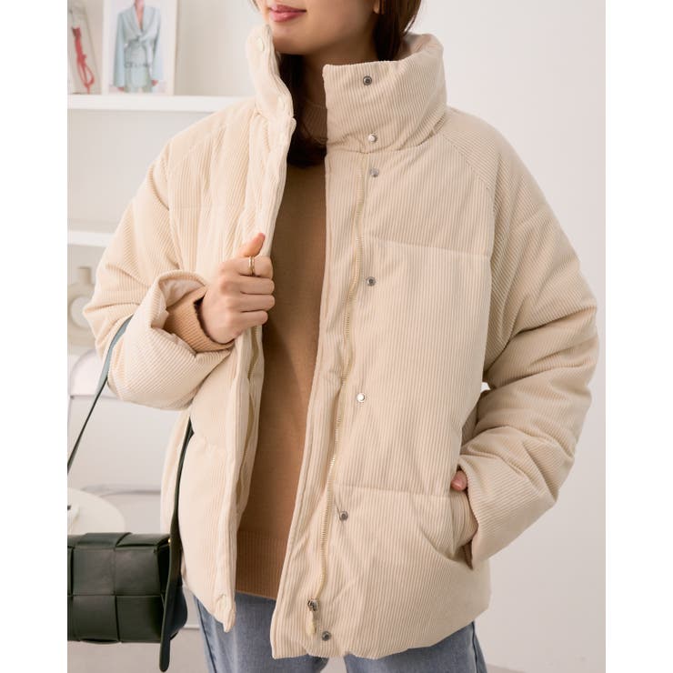 コーデュロイ 中綿 ダウン ジャケット[品番：ORGW0008121]｜Ada