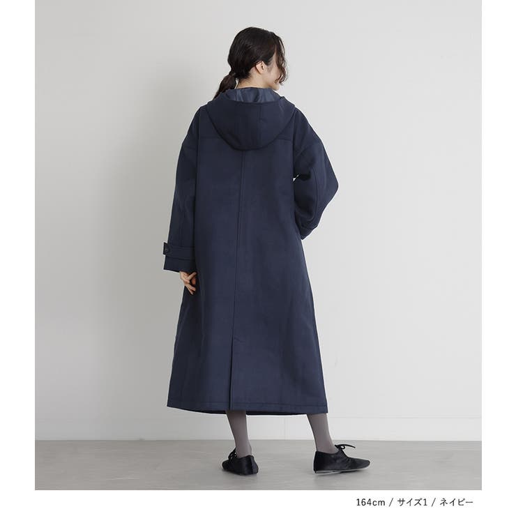 somari imaginationスタンドフードロングダッフルコート[品番