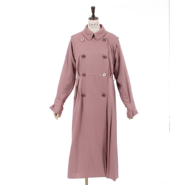 プリーツトレンチコート[品番：IGAW0003369]｜axes femme（アクシーズ