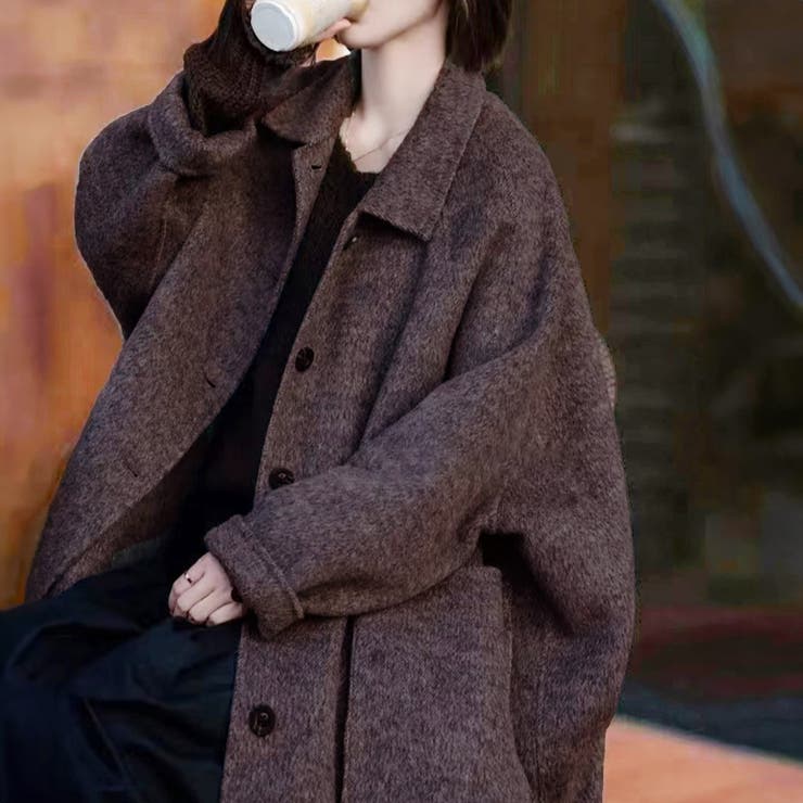 クラシックステンカラーウールコート【AW】[品番：XT000011557