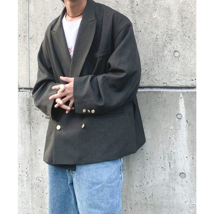 シーンレスに活躍。オーバーサイズダブルジャケット[品番：WZ000005055