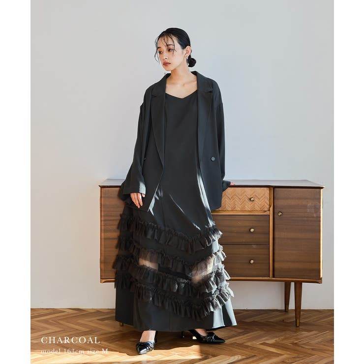 niana ニアナ トランスペアレントヘムセットアップドレス[品番