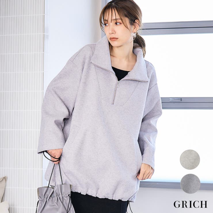 ハーフZIPプルオーバー ハーフジップ レディース[品番：GW000004643