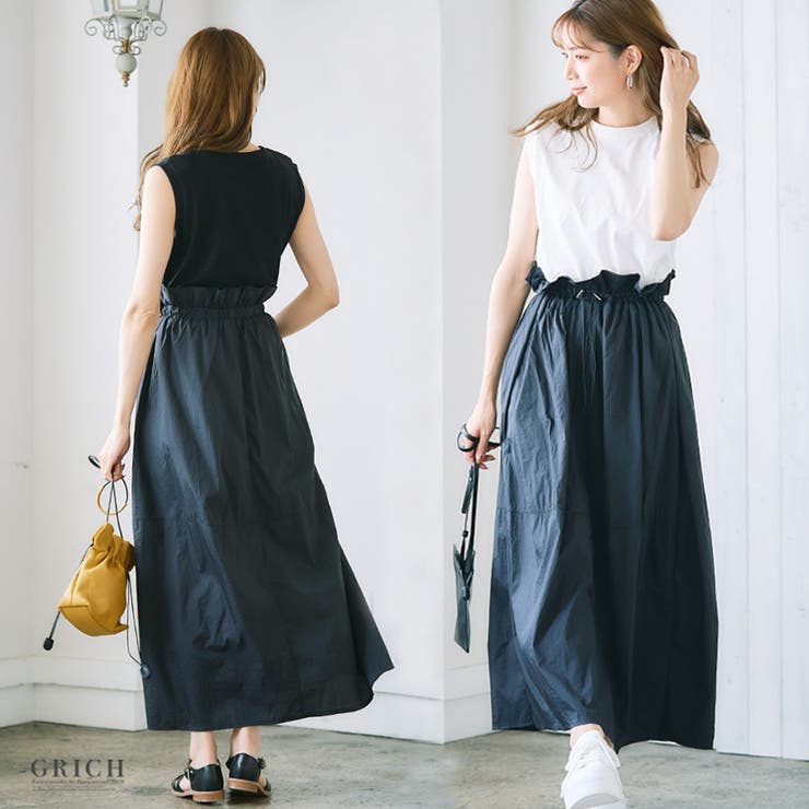 異素材ドッキングワンピース ワンピース 夏[品番：GW000004543