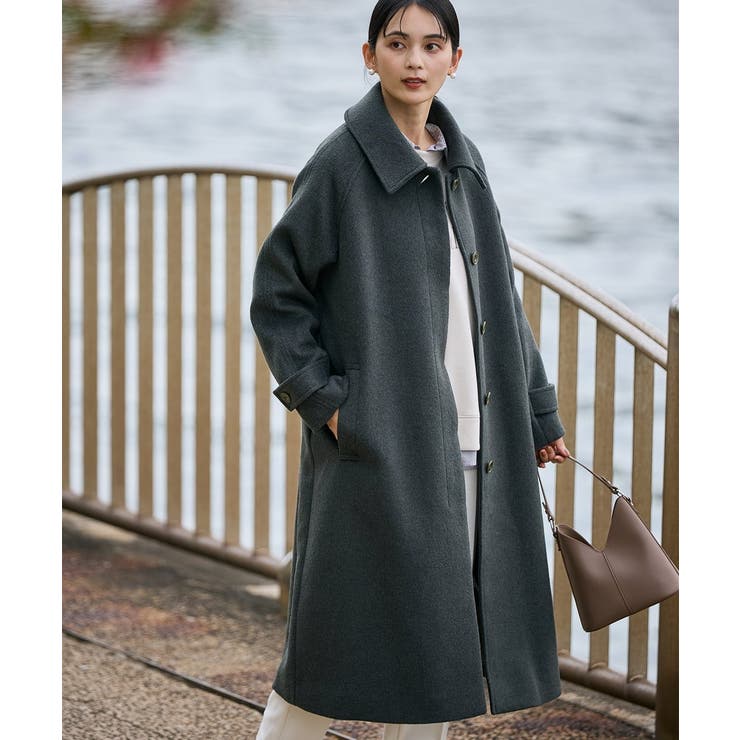 ステンカラーロングコート[品番：ITKW0018985]｜a.v.v【WOMEN