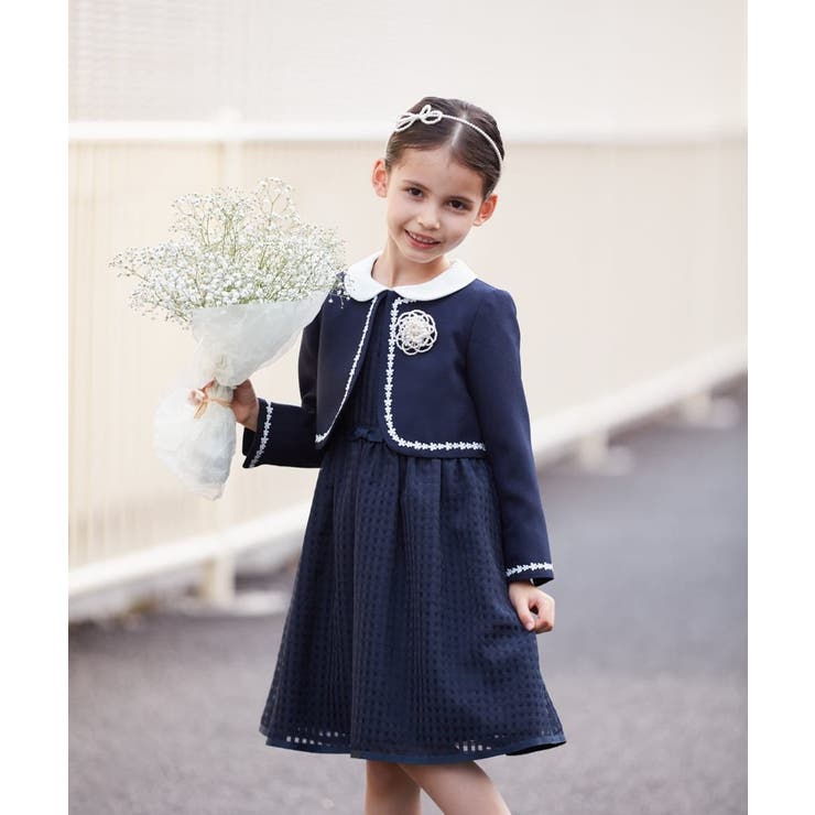 a.v.v KIDS 卒園式入学式女の子120 セレモニースーツ一式